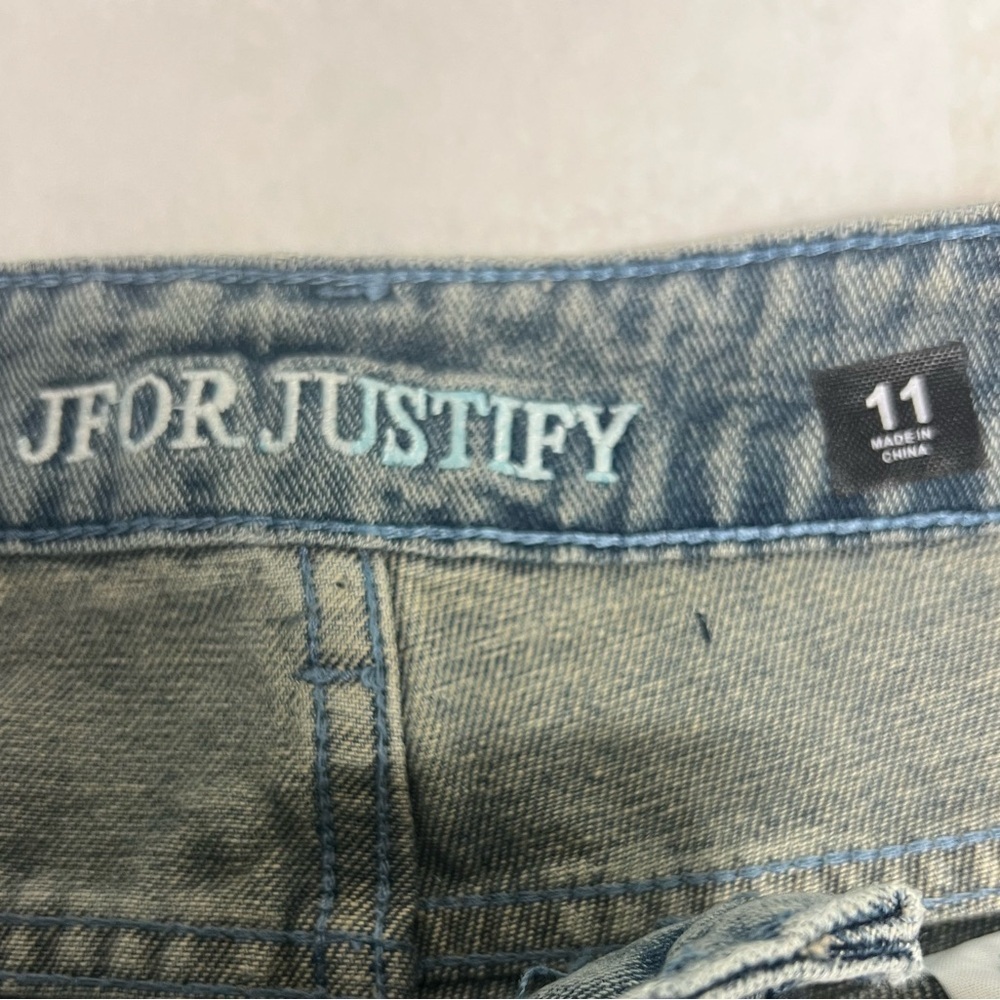 J for Justify Blue Straight Leg Jeans Classic Denim - Picture 6 of 7